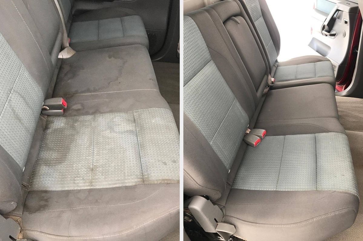 Avant après sièges arrière — Nettoyage intérieur